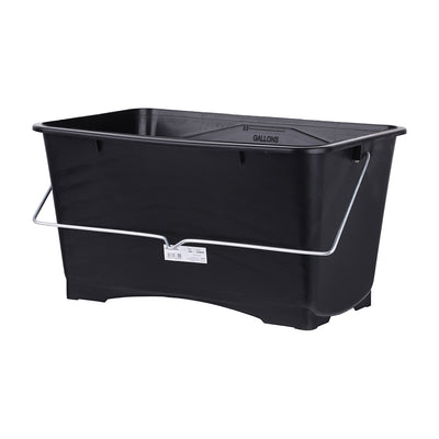 15 Litre (15L) Paint Scuttle Bucket | Ribbed for 12" Roller Loading, Graduated Scale