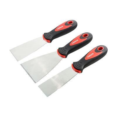 3 Piece Decorators Knives Set | Stainless Steel Blades, Soft Grip Handles for Filling & Smoothing