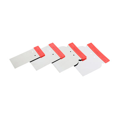 4 Piece Surface Preparation Filling Knives Set | Assorted 50-120mm, Stainless Steel Blade