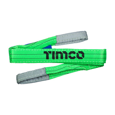 (BAG OF 1) 2000kg (2 Tonne) Polyester Lifting Sling – Durable Flat Webbing Strap for Safe Load Handling – Green