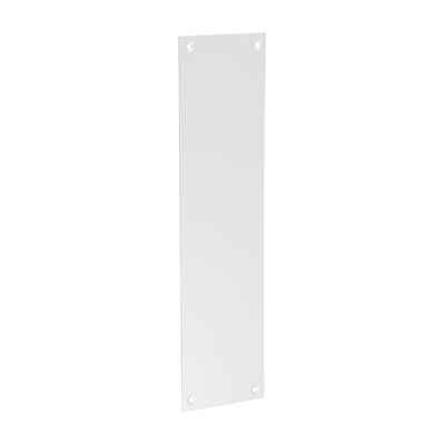 305mm x 76mm Plain Finger Plate | Satin Anodised Aluminium Door Protection | Door Push Plate