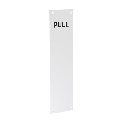 305mm x 76mm Finger Plate PULL | Satin Anodised Aluminium Door Protection | Engraved Signage