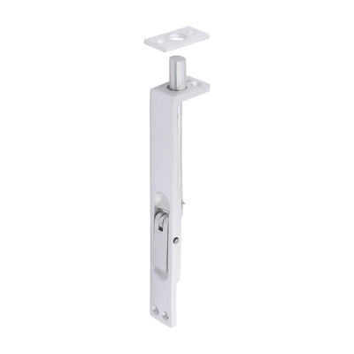 155mm x 20mm Lever Action Flush Bolt | Satin Anodised Aluminium Double Door Lock | Flush Fitting