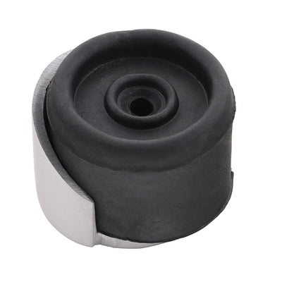 38mm Round Door Stop | Satin Anodised Aluminium Floor Mounted Buffer | Modern Design