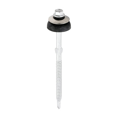 Metal Construction Fibre Cement Board to Light Section Screws – Hex Head Self-Drilling Exterior Screws Silver Organic (BOX OF 50)