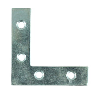 75 x 75 x 16 Zinc Corner Plates – Countersunk Steel Joint Reinforcements