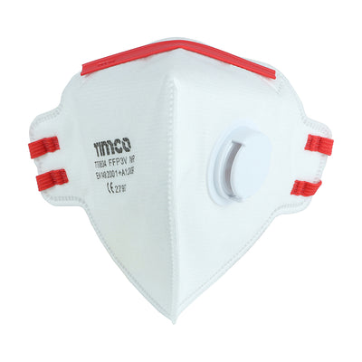 FFP3 Fold Flat Masks with Valve – 99% Filtration Efficiency – Comfortable Foam Nose Band – EN 149:2001+A1:2009 Certified