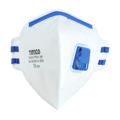 FFP2 Fold Flat Masks with Valve – 94% Filtration Efficiency – Comfortable Soft Nose Band – EN 149:2001+A1:2009 Certified