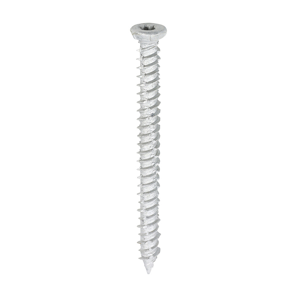 Concrete Screw - TX Flat Countersunk Exterior Silver for Masonry & Wood Fixings