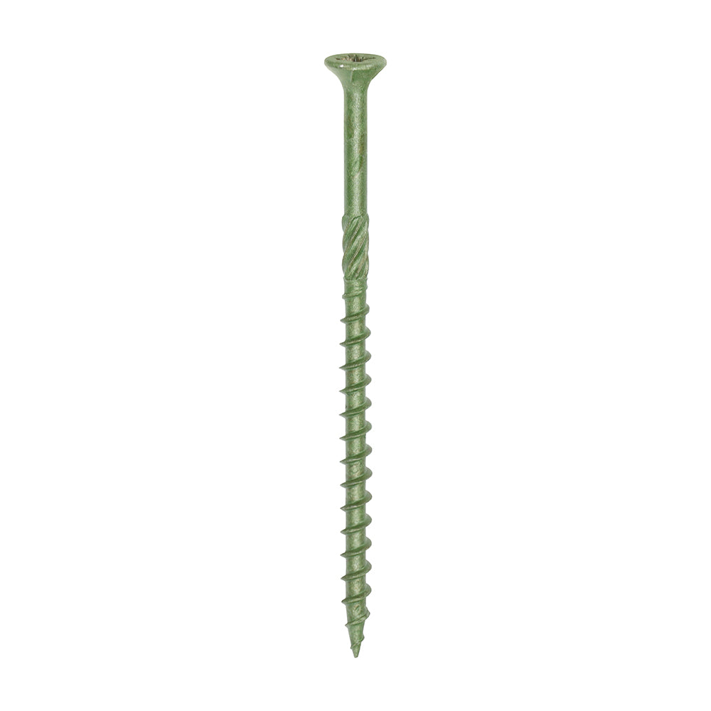 Decking Screws – PZ Double Countersunk Exterior Screws – Green Finish for Timber & Outdoor Projects