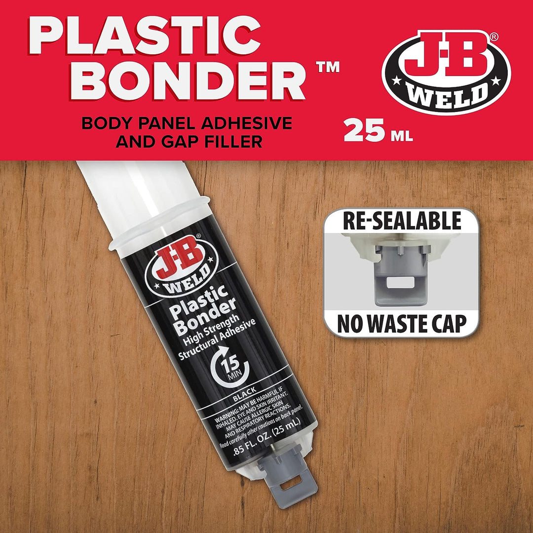 Simply 50139 J-B Weld PlasticBonder- Black,25 ml