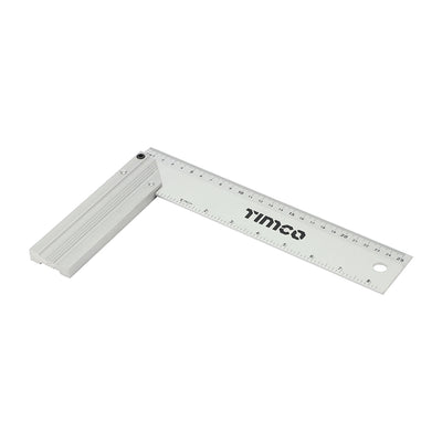 250mm Try Square – Precision Aluminium Measuring Tool with Metric & Imperial Scales for Woodworking & Joinery (PACK OF 1)