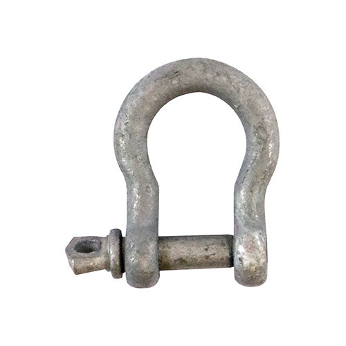 Hot Dipped Galvanised Bow Shackles - Heavy Duty Chain Connector & Anchor Point Shackle