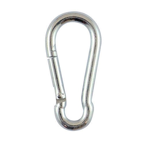 Zinc Carbine Hooks - Spring Loaded Steel Hooks for Chain Connections & Anchor Points