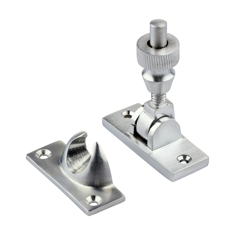 57 x 22 mm Brighton Pattern Sash Fastener – Satin Chrome Window Lock
