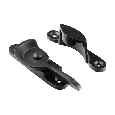 68 x 14mm Fitch Pattern Sash Fastener – Matt Black Sliding Sash Window Lock for Timber Windows