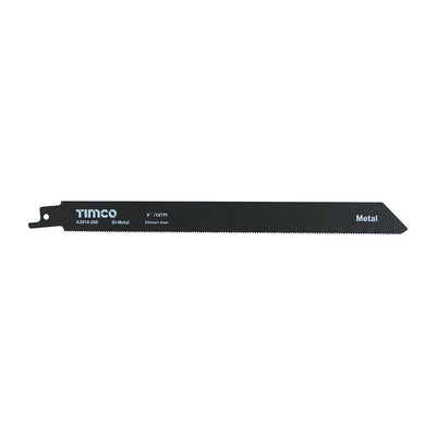225mm - Reciprocating Saw Blades - Metal Cutting - Bi-Metal - S1122EF | TIMCO Bosch Equivalent Sheet Metal Blades - Pack of 5 (A3014-200)