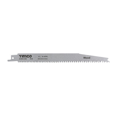 200mm Reciprocating Saw Blades – S2345X Wood & Plastic Cutting – High Carbon Steel Straight Cut (PACK OF 5)