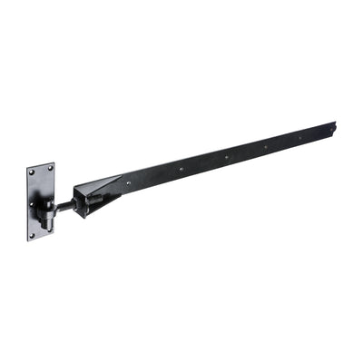 1xPair of Adjustable Band & Hook on Plates - Black - 1200mm (ABH1200B)