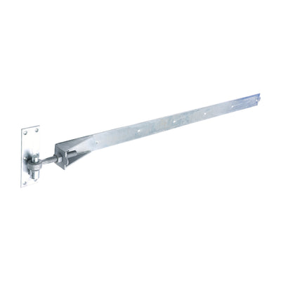 Pair of Adjustable Band & Hook On Plates – Hot Dipped Galvanised Gate & Door Hinges