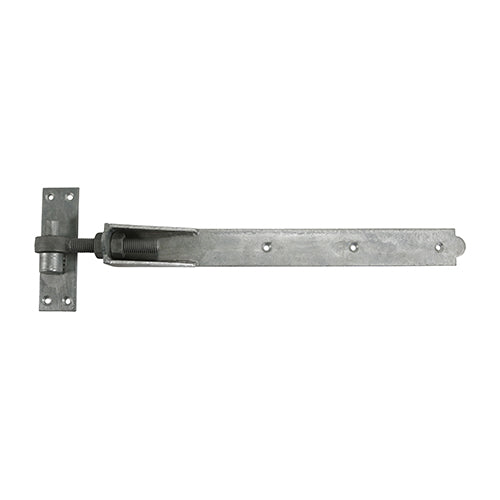 Pair of Adjustable Band & Hook On Plates – Hot Dipped Galvanised Gate & Door Hinges