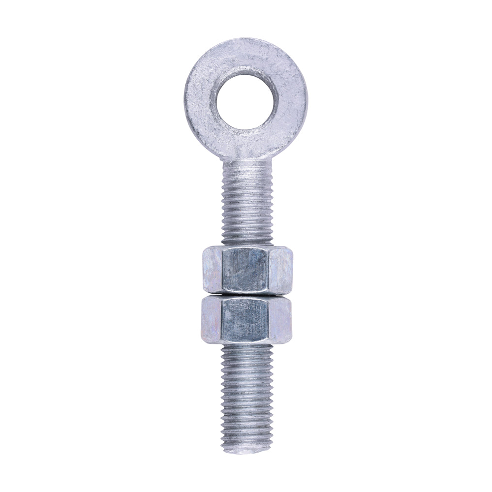 (1 UNIT) Adjustable Gate Eye with Nuts – Hot Dipped Galvanised Steel for Metal & Timber Gates
