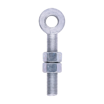 (1 UNIT) Adjustable Gate Eye with Nuts – Hot Dipped Galvanised Steel for Metal & Timber Gates