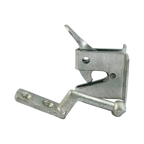 2" Automatic Gate Latch – Hot Dipped Galvanised Pad-Lockable Self-Latching Gate Catch for Outdoor Gates & Sheds