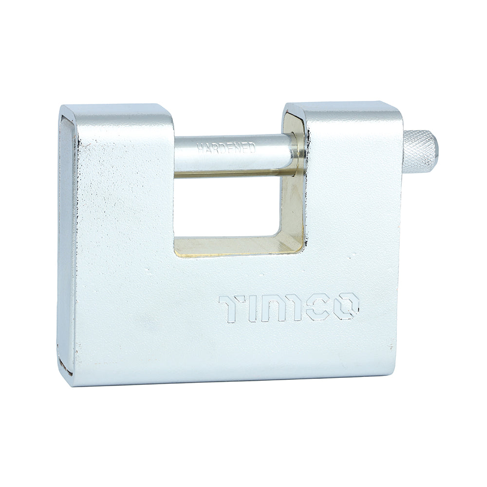 90mm Armoured Rectangular Padlock – Heavy Duty Brass & Steel Security Lock with Keys – High Security Shrouded Padlock - Pack of 1 (ARP90)