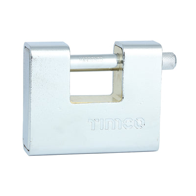 90mm Armoured Rectangular Padlock – Heavy Duty Brass & Steel Security Lock with Keys – High Security Shrouded Padlock - Pack of 1 (ARP90)