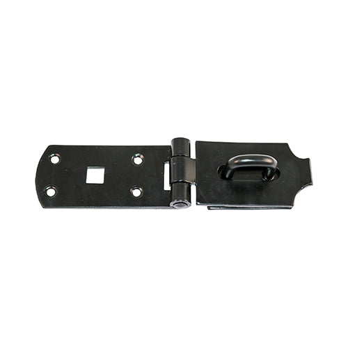 TIMCO Secure Bolt-On Hasp & Staple – Black Gate, Shed & Door Locking Plate