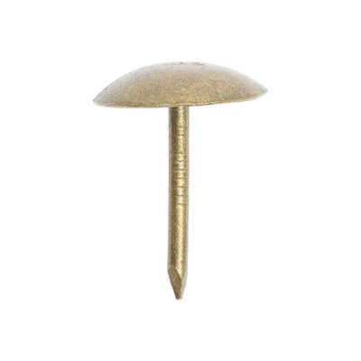 10.5 x 15.7mm Upholstery Nails - Bronze Finish Decorative Furniture Tacks - Pack of 50pcs