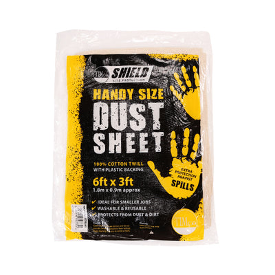 Laminated Dust Sheet – Handy Size | Reusable Paint Protection Sheet for Decorating, Building & DIY Jobs
