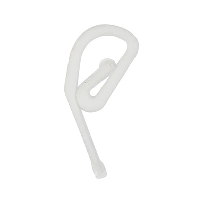 Plastic Curtain Hooks - White Pencil Pleat Curtain Fittings - Pack of 35pcs