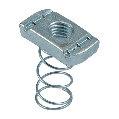 Zinc Channel Nuts Without Spring | Metric Strut Nuts for Unistrut Framing Channel | Heavy Duty Threaded Fasteners for Cable Trays & Ducting