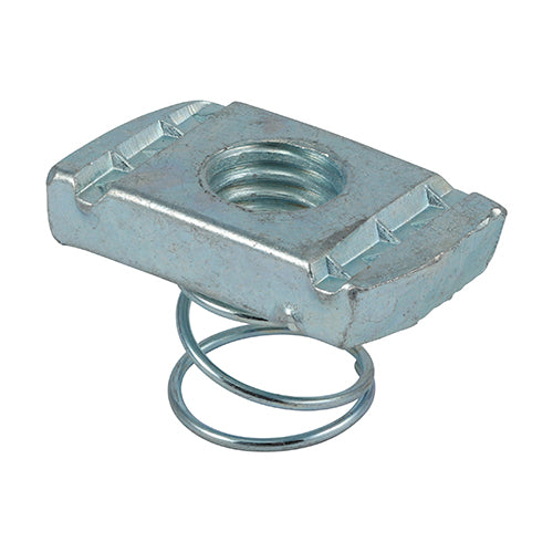 Zinc Channel Nuts Without Spring | Metric Strut Nuts for Unistrut Framing Channel | Heavy Duty Threaded Fasteners for Cable Trays & Ducting
