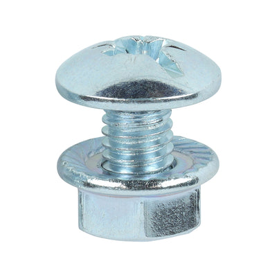 Cable Tray Bolts with Flange Nuts – Zinc-Plated Fixings for Cable Management & Electrical Installations