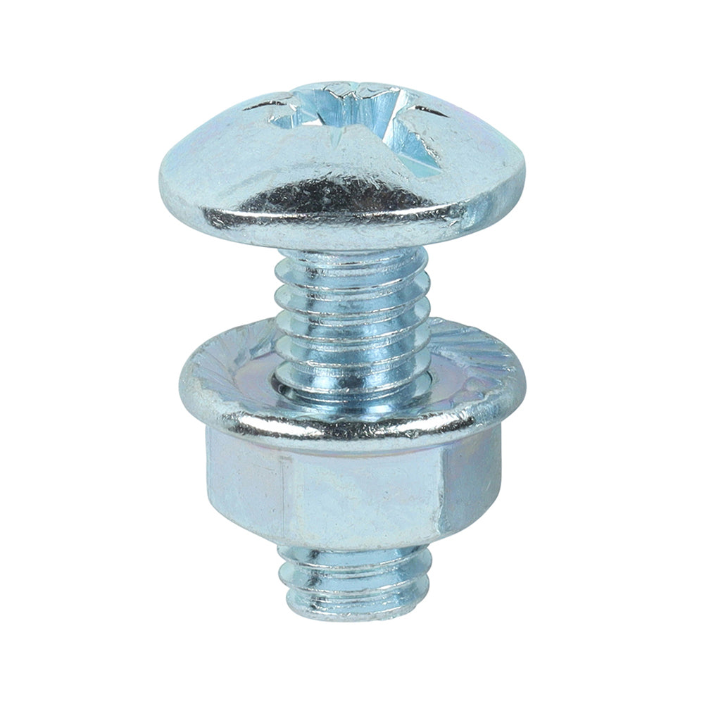 Cable Tray Bolts with Flange Nuts – Zinc-Plated Fixings for Cable Management & Electrical Installations