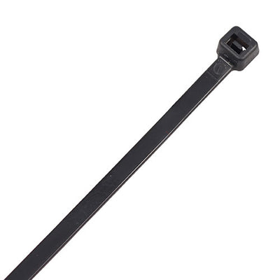 Mixed Cable Ties - Black & Natural Nylon Zip Ties Assortment (200pcs) - Multi-Size Cable Organiser Tube