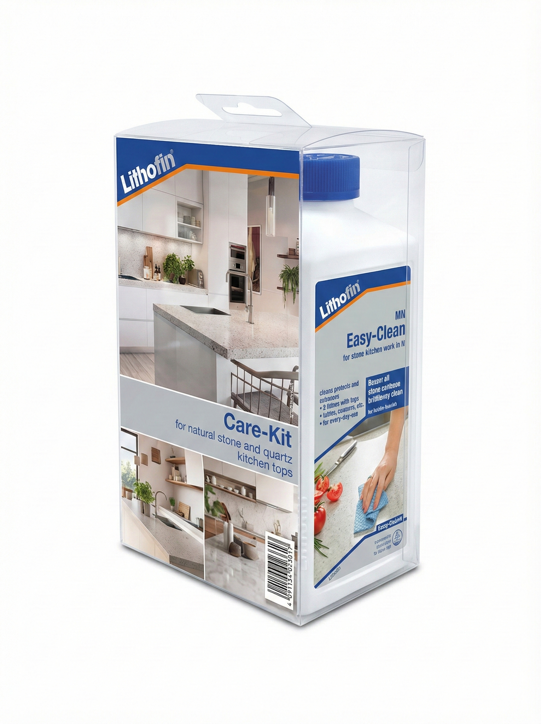 Litholin Easy-Clean Care-Kit packaging on a white background
