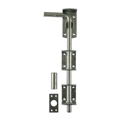Hot Dipped Galvanised Garage Drop Down Bolt – Rust-Resistant Locking Bolt for Gates & Sheds, Pack of 1