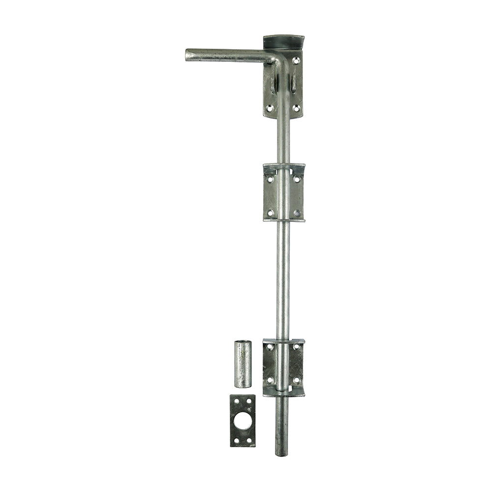 Hot Dipped Galvanised Garage Drop Down Bolt – Rust-Resistant Locking Bolt for Gates & Sheds, Pack of 1