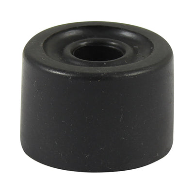 (PACK OF 2 32) x 21mm PVC Door Stops – Black Floor-Mounted Wall Protectors
