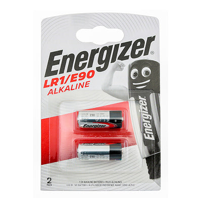 LR1 / E90 Alkaline Batteries – Energizer Long-Life Mini Cells for Cameras, Remotes & Meters (PACK OF 2)
