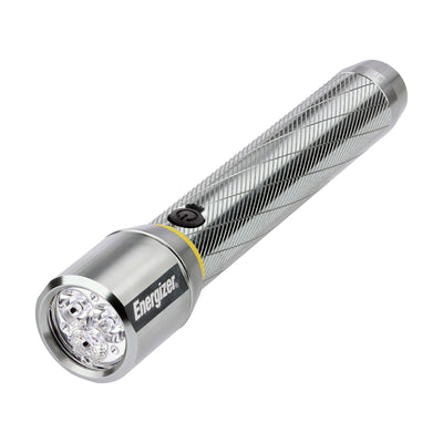 400 Lumen Energizer Vision HD Torch | AA Battery Metal Flashlight Digital Focus 115m Beam 2x AA Incl.