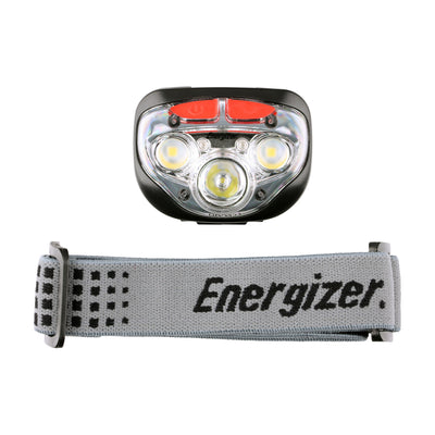 400 Lumen Energizer Vision HD+ Focus Headlamp | Digital Focus 5 Modes Red Light AAA Incl.