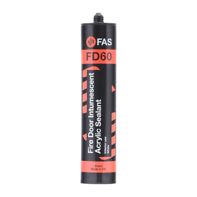 310ml White Fire Door Intumescent Acrylic Sealant | 120 Min Fire Rated Gap Filler | Acoustic Seal