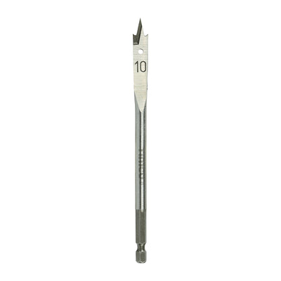 Flat Wood Bit – Twin Cutting Edge Drill – Timber & Man-Made Board – Quick Release Shank