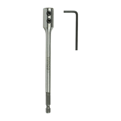 1/4" Flat Wood Bit Extension Rod with Allen Key – Drill Bit Extension for Flat Wood Bits
