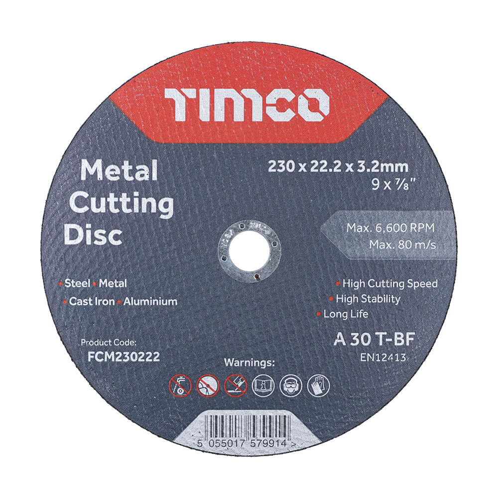 Bonded Abrasive Cutting Disc | High Speed Metal & Stainless Steel Cutting Wheel – EN 12413